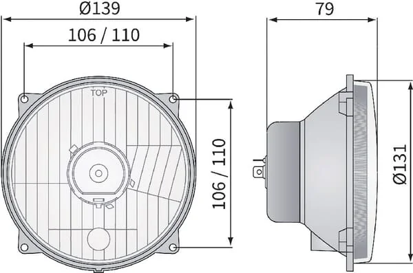 Kramp - LA80151 - Head Lamp H4