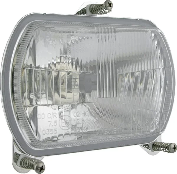 Kramp - LA80165 - Halogen Headlamp, Oval, 12/24V, 156x103mm, Kramp