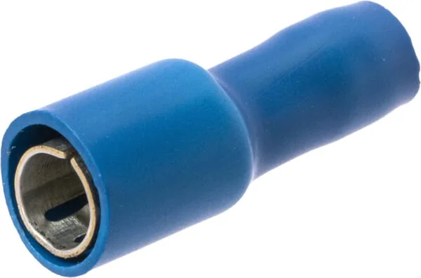 Kramp - LA9030KR - Bullet Connector Female, Blue, 1.5-2.5mm² Diameter 4mm 100 Pcs
