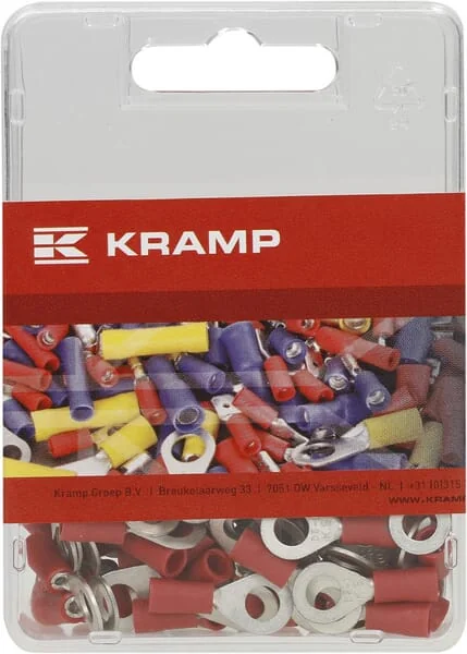 Kramp - LA9160KR - Ring Connector, Red, 0.5-1mm² Diameter 5mm