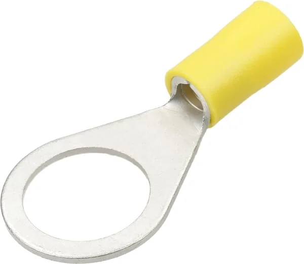 Kramp - LA9170KR - Ring Connector, Yellow, 4-6mm² Diameter 12mm 50 Pcs