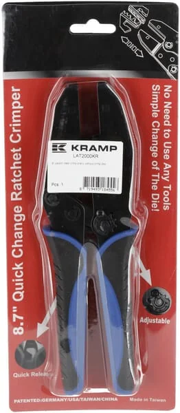 Kramp - LAT2000KR - 9" Carbon Steel Crimp Pliers, without Crimp Dies