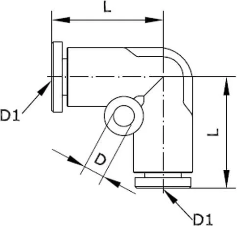 Kramp - MEC4P - Push-in Fitting