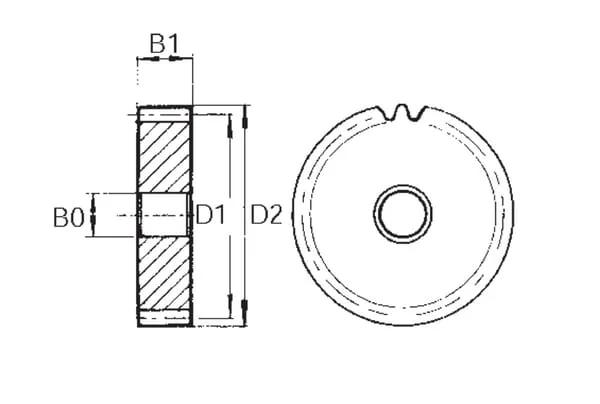 Kramp - MOD1127 - Spur Gear Module 1 - z=127