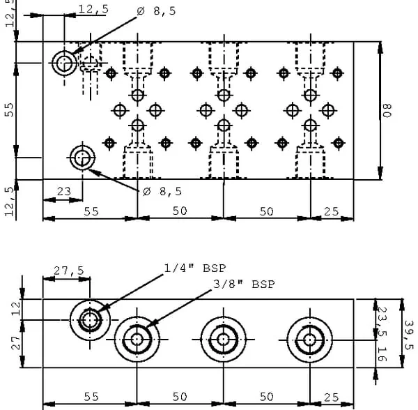 Kramp - MPPM04 - Kramp MPP Manifold 4 Sections