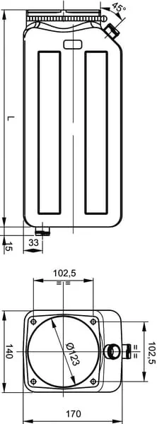 Kramp - MPPT003P - Kramp MPP Tank 3 Ltr Plastic