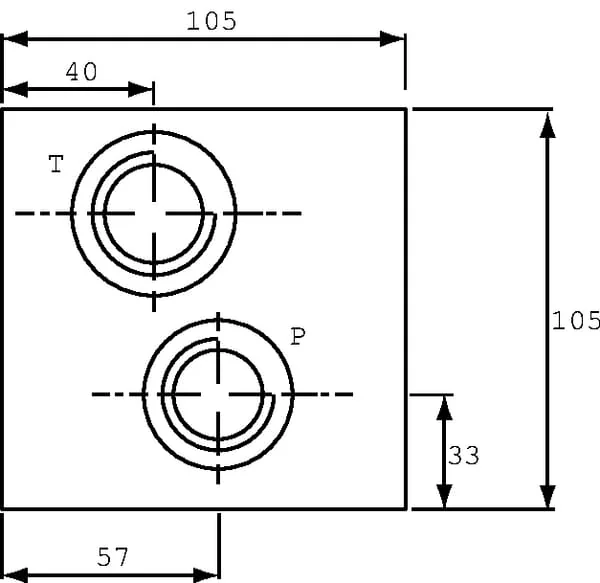 Kramp - MR54GZ - 05 Subplate Bottom Port 1/2"