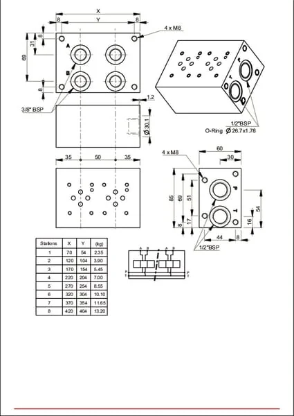 Kramp - MRK36G - Sub Plate MRK3-6G-O NG6