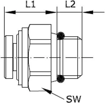 Kramp - MSCS3M5P - Push-in Fitting