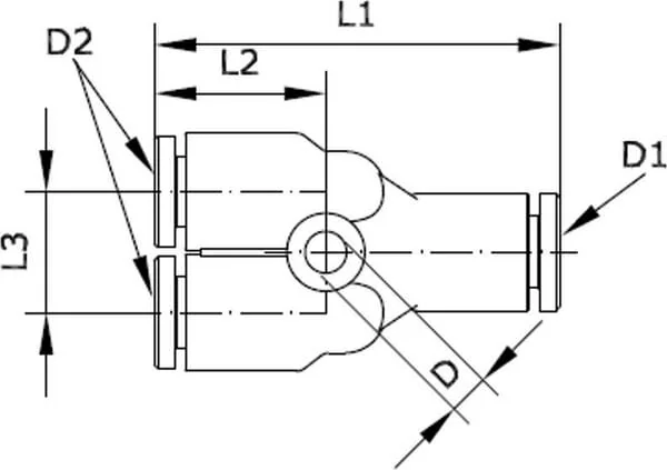 Kramp - MYC433P - Push-In Fitting