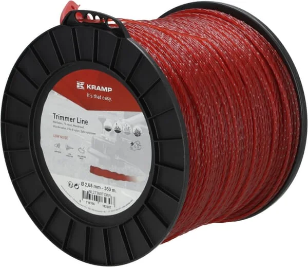 Kramp - NL27360TCKR - Trimmer Line Diameter 2.65mm 360m Twisted Silent Red Kramp
