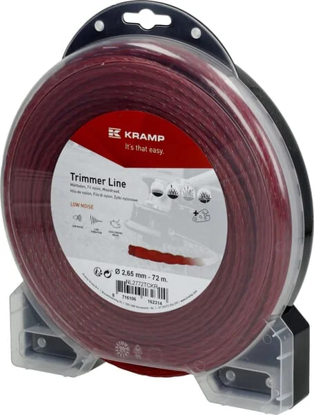Kramp - NL2772TCKR - Trimmer Line Diameter 2.65mm 72m Twisted Silent Red Kramp