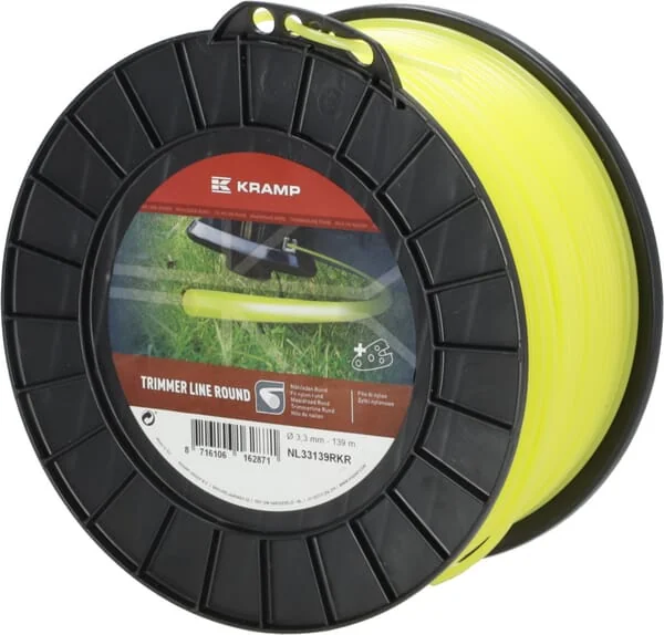 Kramp - NL33139RKR - Trimmer Line Diameter 3.3mm 139m Round Yellow Kramp