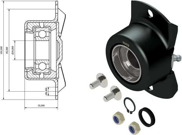 Kramp - NWB20194 - Bearing Kit