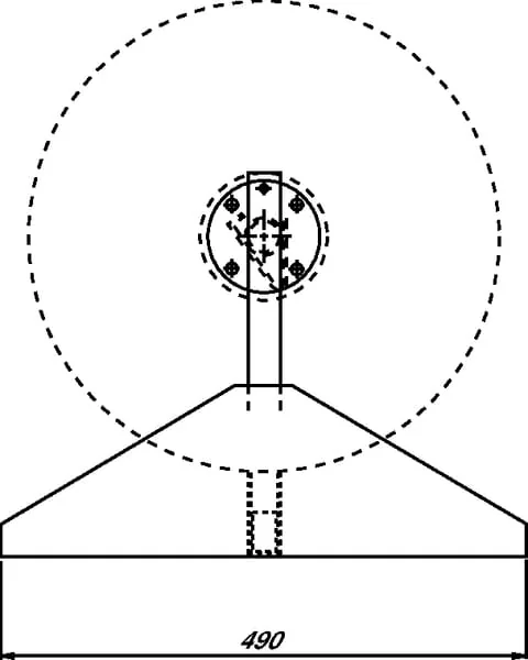 Kramp - OBS201 - Single Hose Reel Holder