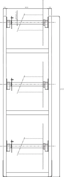 Kramp - OBS203 - Triple Hose Reel Holder Frame