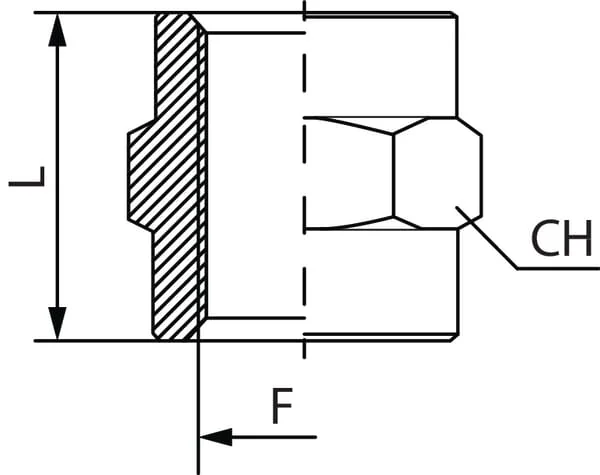 Kramp - PC1212P - Pipe Connector