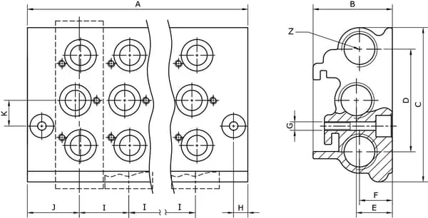 Kramp - PVBP186 - Kramp Base Plate 1/8" 6-Fold