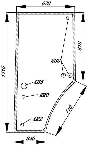 Kramp - R131163N - Door Glass