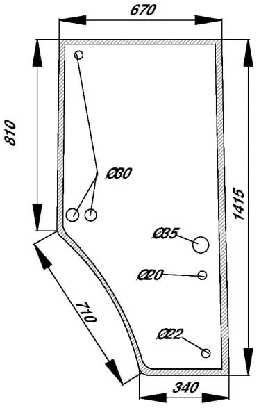 Kramp - R131164N - Kramp Door Window