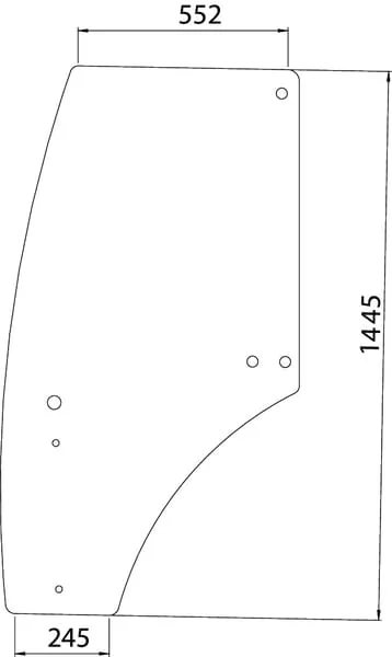 Kramp - R198624N - Kramp Door Window
