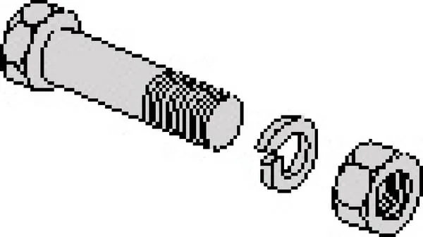 Kramp - RB825B - Bolt + Nut M8x25