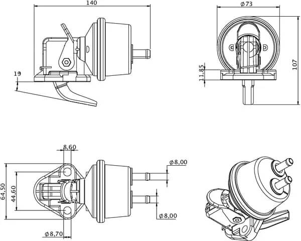 Kramp - RE55390KR - Fuel Pump JD