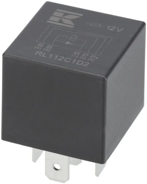 Kramp - RL112C1D2 - Mini Relay 12v, Changeover, 30a/40a, Diode, Without Holder