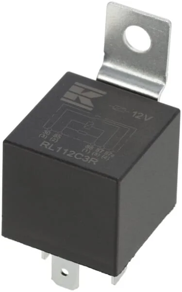 Kramp - RL112C3R - Mini Relay 12v, Changeover, 30a/40a, With Resistor, With Holder