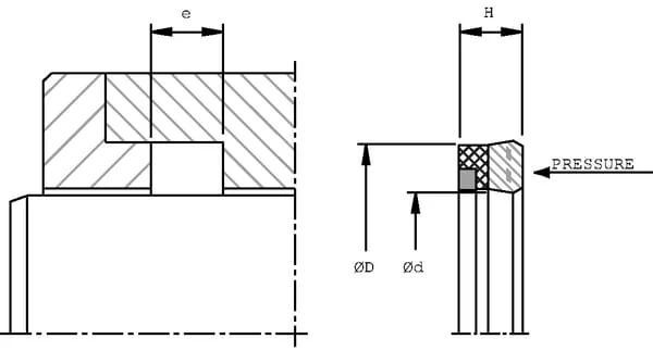 Kramp - SA3545F - Rod Seal 45x35x10mm Kramp