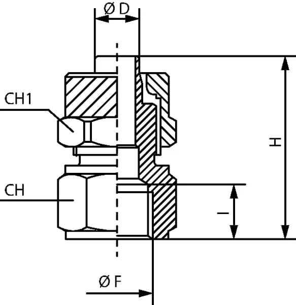 Kramp - SCFPO1014 - Straight Push-On Coupler