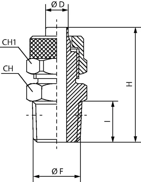 Kramp - SCPOT1238 - Straight Push-On Coupler