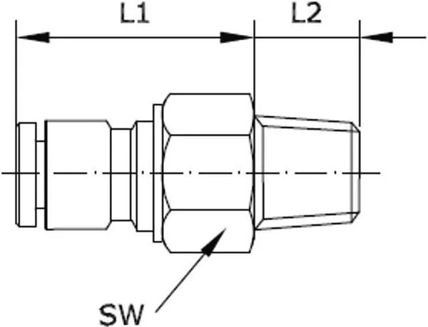 Kramp - SCRMT618P - Push-In Fitting