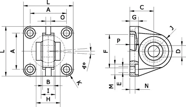 Kramp - SFS050 - Swivel Flange