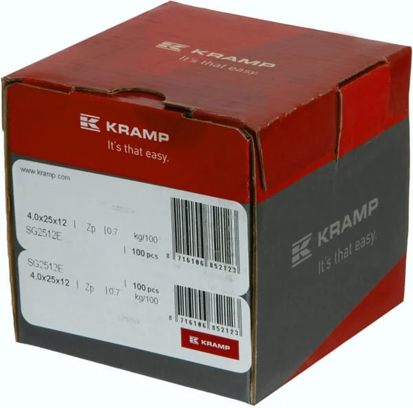 Kramp - SG2512E - Kramp Screw Eye 25x12mm Galvanized