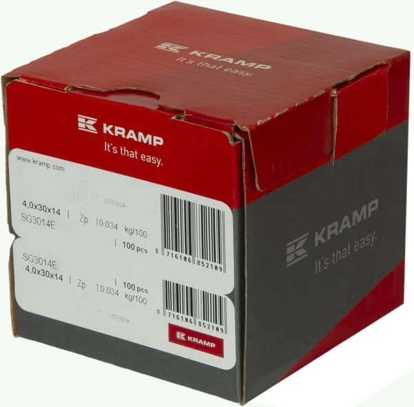Kramp - SG3014E - Kramp Screw Eye 30x14mm Galvanized