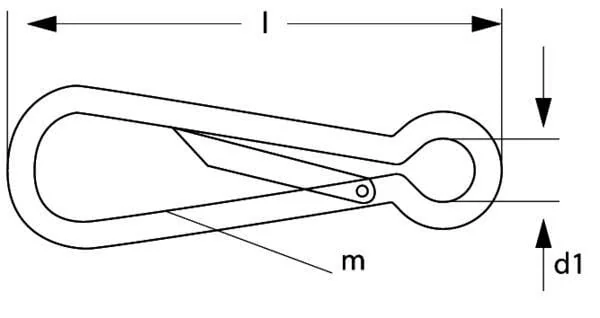 Kramp - SH100N - Spring Hook 100mm