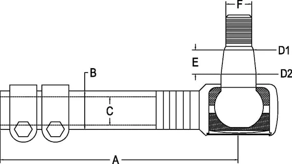 Kramp - SHP046KR - Kramp Tie Rod
