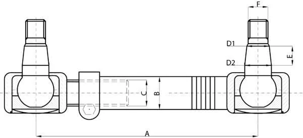Kramp - SHP058KR - Kramp Tie Rod
