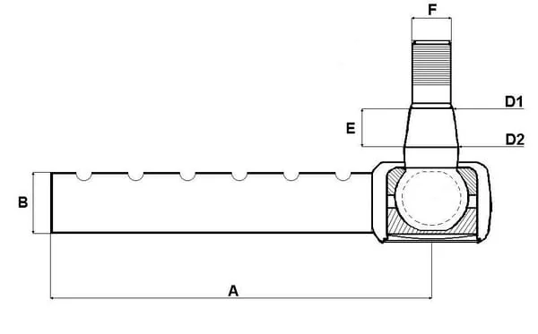 Kramp - SHP095KR - Tie Rod End