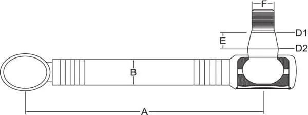 Kramp - SHP187KR - Kramp Drag Link