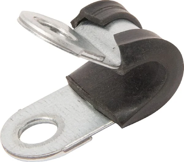 Kramp - SMSL06 - Pipe Clamp 6mm, Metal With Rubber Insert