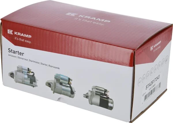 Kramp - STA2617243 - Starter 12V, 0.9KW, 8-Teeth, CW
