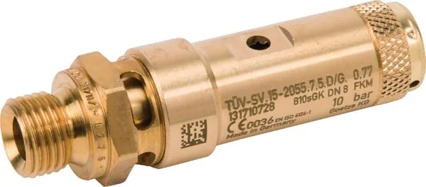 Kramp - SV2122G04M10B - Safety Valve 1/4" CE 10 Bar