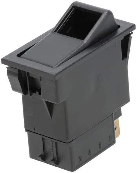Kramp - SW10020KR - Rocker Switch, I-0, On-Off, 12V, 7-Pin, Function Lighting, With Bulb