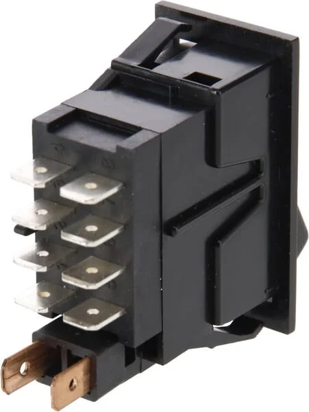 Kramp - SW10043KR - Rocker Switch, I-0-(II), On-On-Mom, 12V, 8-Pin, Differential Lock
