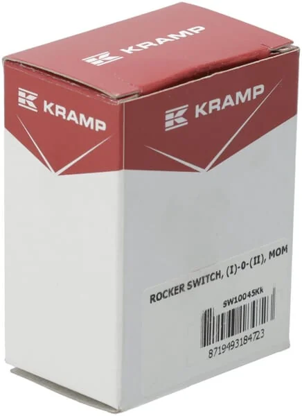 Kramp - SW10045KR - Rocker Switch, (I)-0-(II), Mom-On-Mom, 12V, 4-Pin, Differential Lock Options