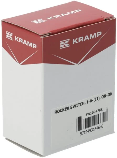 Kramp - SW10047KR - Rocker Switch, I-0-(II), On-On-Mom, 12V, 8-Pin, Steering System Options