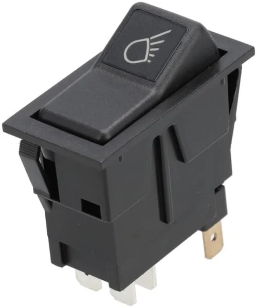 Kramp - SW10049KR - Rocker Switch, I-0, Off-On, 12V, 4-Pin, Work Light Right