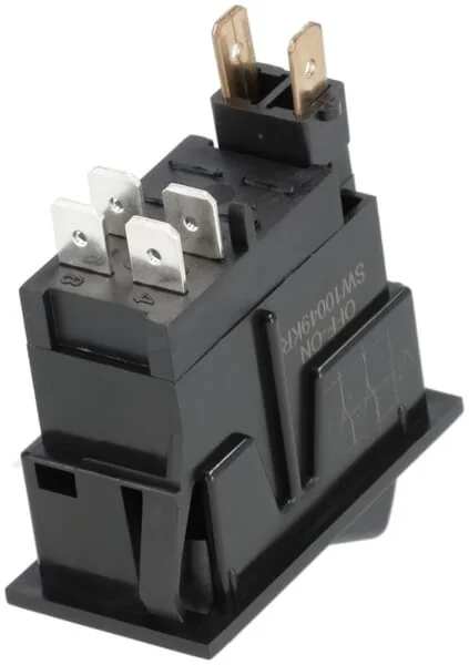 Kramp - SW10049KR - Rocker Switch, I-0, Off-On, 12V, 4-Pin, Work Light Right